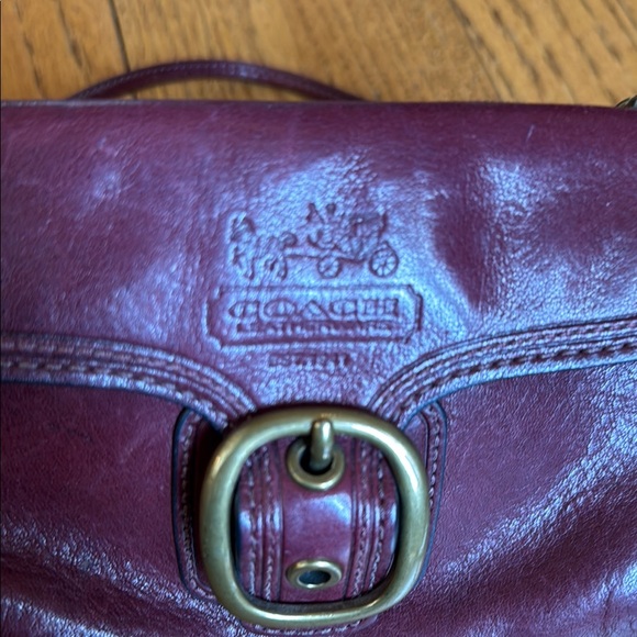 Coach Burgundy Leather Wristlet - Picture 8 of 10